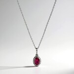 Collana in oro con Rubino Mozambico AAA