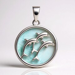 Ciondolo in argento con Larimar