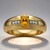 Anello in oro con Berillo Dorato