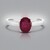 Anello in argento con Rubino del Madagascar