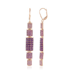 Pendientes en plata con Amatista (KM by Juwelo)