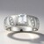 Anello in argento con Zaffiro Bianco