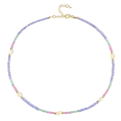 Edelstein-Silberhalskette (Riya)