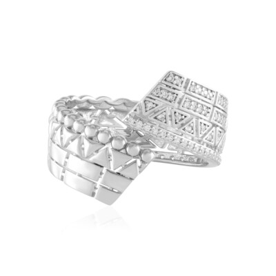 Bague en argent et Zircon