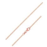 Roségold-Panzerkette - 2,22 g - 45 cm