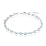 Sky Blue Topaz Silver Bracelet