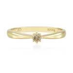 Anillo en plata con Diamante chocolate I2