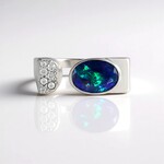Bague en argent et Opale Mezezo (de Melo)