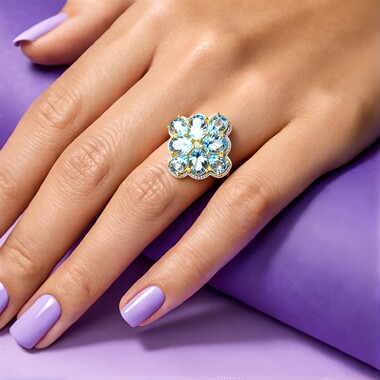 Medina-Aquamarin-Goldring