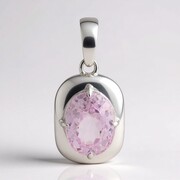 Ciondolo in argento con Kunzite (Pallanova)