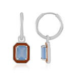 Orecchini in argento con Calcedonio Acqua