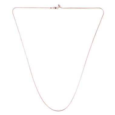 Silber-Schlangenkette - 61 cm - 5,12 g - rosévergoldet