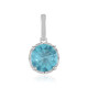 Ciondolo in platino con Apatite Paraiba
