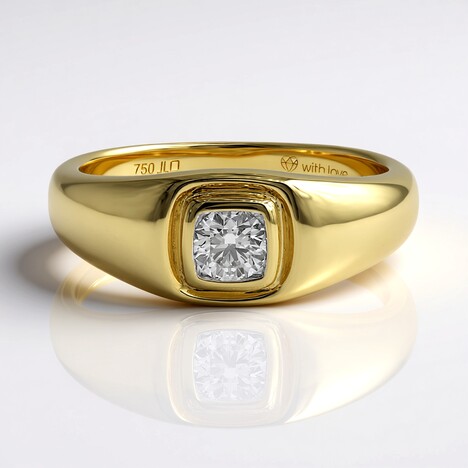 Anello in oro con Diamante IF (D) (Annette)