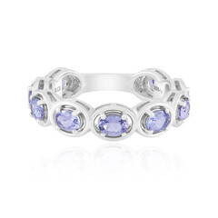 Anillo en plata con Tanzanita