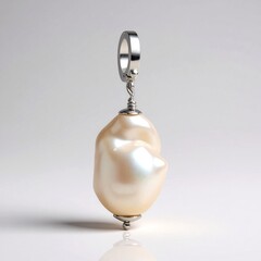 Ciondolo in argento con Perla d'Acqua Dolce Bianca