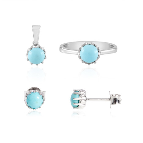 Anillo en plata con Turquesa bella durmiente (Faszination Türkis)