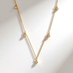 Collana in oro con Diamante Flawless (G) (de Melo Gold)