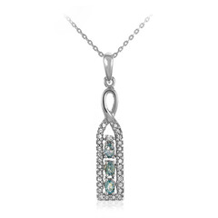 Collier en argent et Tourmaline Paraïba