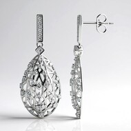 Pendientes en plata con Zircón
