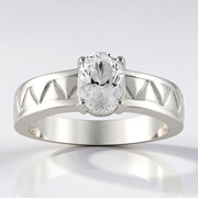 Anello in argento con Quarzo Herkimer (Pallanova)