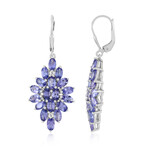 Pendientes en plata con Tanzanita