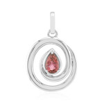 Ciondolo in argento con Tormalina Rosa Brasiliana (Pallanova)