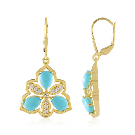 Türkis-Silberohrringe