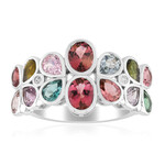 Anillo en plata con Turmalina rosa de Brasil (de Melo Essence)