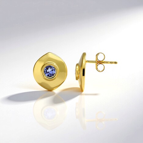 Orecchini in argento con Tanzanite (MONOSONO COLLECTION)