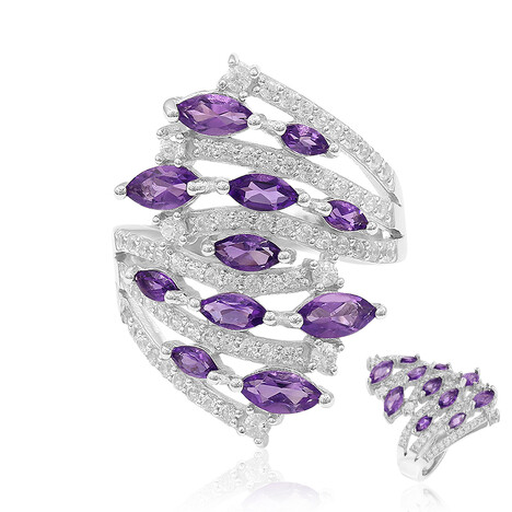 Amethyst-Silberring