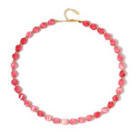 Collar en plata con Cuarzo rosado