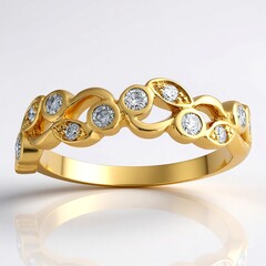 Anello in oro con Diamante SI1 (G) (Annette)
