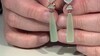 Pendientes en plata con Calcedonia verde (KM by Juwelo)