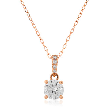 Gouden halsketting met een I1 (H) Diamant (CIRARI)