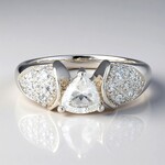 Anello in argento con Goshenite