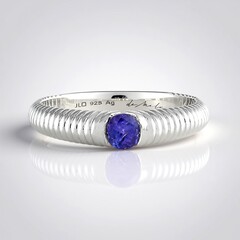 Bague en argent et Tanzanite (de Melo Essence)