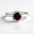 Anello in argento con Granato d’India