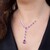 Collana in argento con Ametista Zambiana