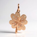 Ciondolo in argento con Diamante Argyle Rose de France I1 (Annette)