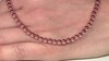 Collar en plata con Hematita rosa