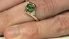 Anillo en plata con Apatita Cromada