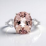 Anello in oro con Morganite AAA (CIRARI)