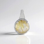 Ciondolo in argento con Quarzo Rutilato