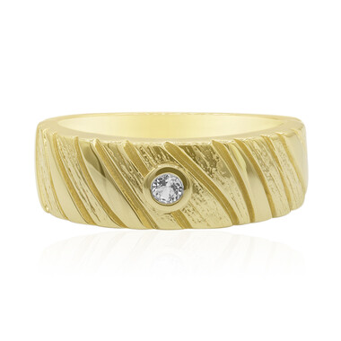 Anello in argento con Topazio Bianco