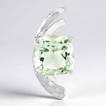 Ciondolo in argento con Ametista Verde (Pallanova)