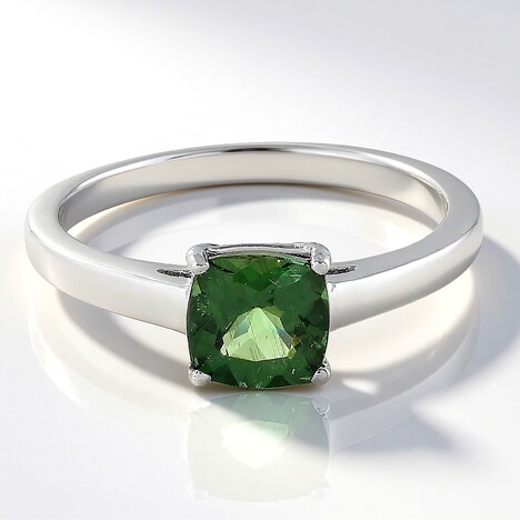 Anello in argento con Apatite Cromo