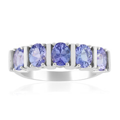 Zilveren ring met tanzanieten (Pallanova)