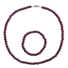 Madagascar Ruby Silver Set