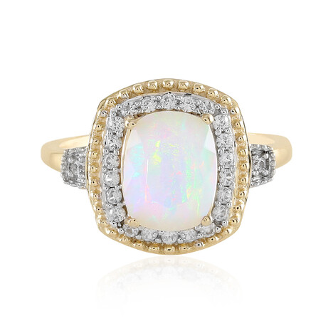 Anillo en oro con Ópalo de Welo